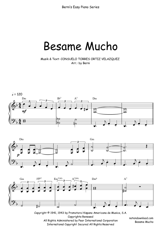 Produktbild zu: Besame MuchoBert Kaempfert