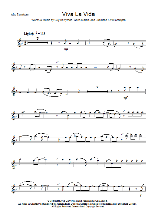 Produktgalerie: Seite 1 von 1 Viva La Vida, Coldplay, Melodieinstrument