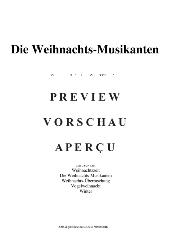 Product gallery: Page 2 of 10 Die Weihnachts-Musikanten , , (piano very easy)