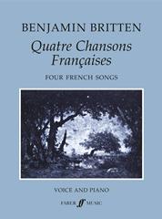cover: Quatre Chansons Françaises, Benjamin Britten, Gesang, Klavier