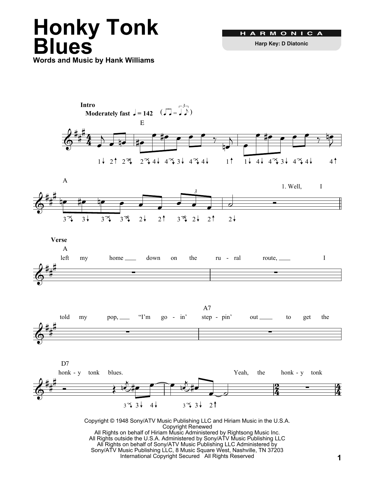 Product gallery: Page 1 of 1 Honky Tonk Blues, Hank Williams