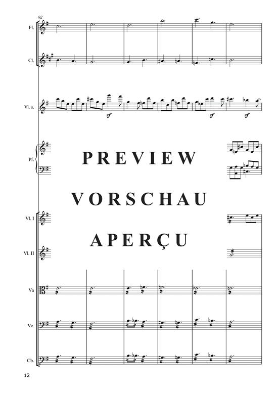 Product gallery: Page 14 of 21 Hommage à la Pologne (2015) , ,  (ensemble for violin solo, piano, flute, clarinet + string quintet)