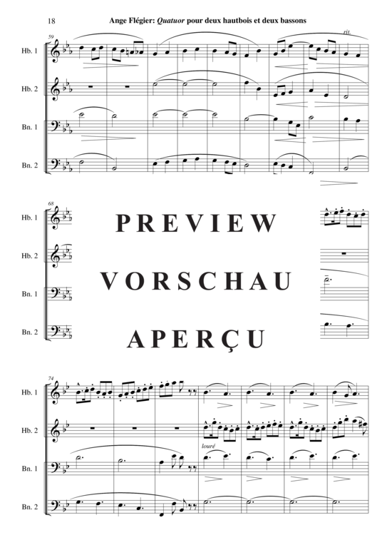 Product gallery: Page 19 of 21 Quatuor , , (Woodwind quartet for 2x oboe + 2x bassoon)