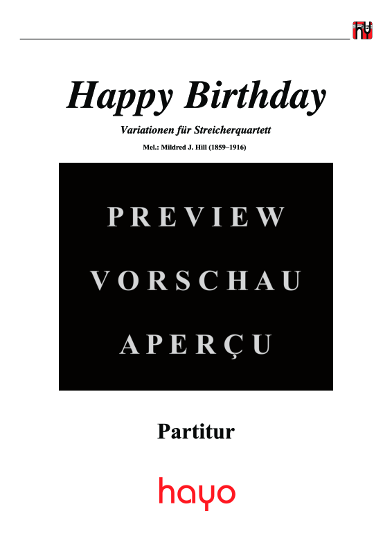 gallery: Happy Birthday, , (Streicher Quartett)