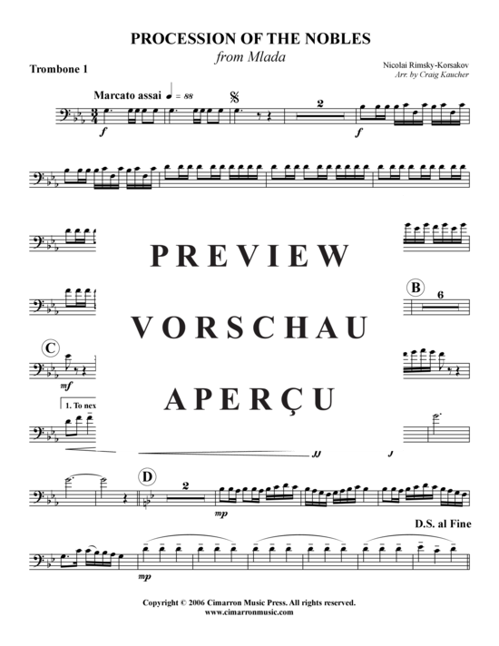 Product gallery: Page 4 of 7 Procession of the Nobles , , (Trombone Quartet)