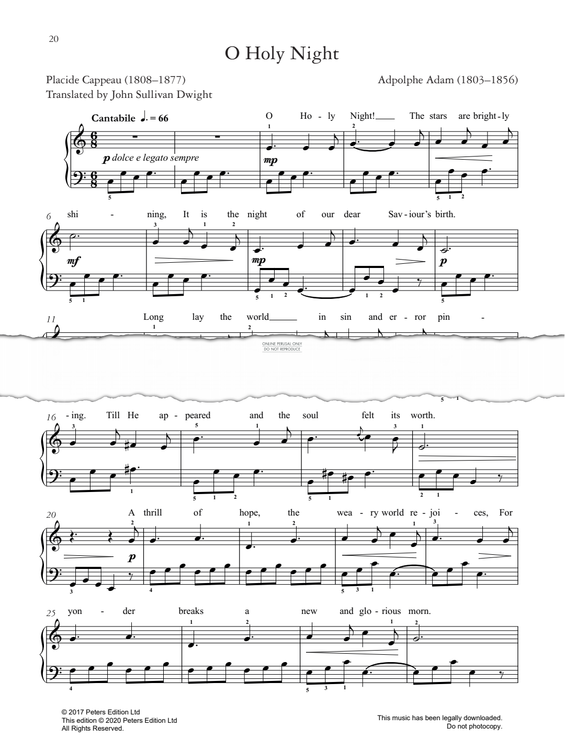 Produktgalerie: Seite 1 von 1 O Holy Night, Adolphe Adam, Gesang, Klavier