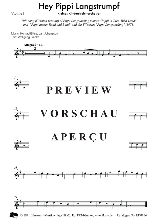 gallery: Pippi Langstrumpf: Violine 1 , , (Violine)