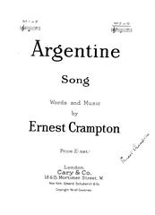 Produktbild zu: Argentine Song