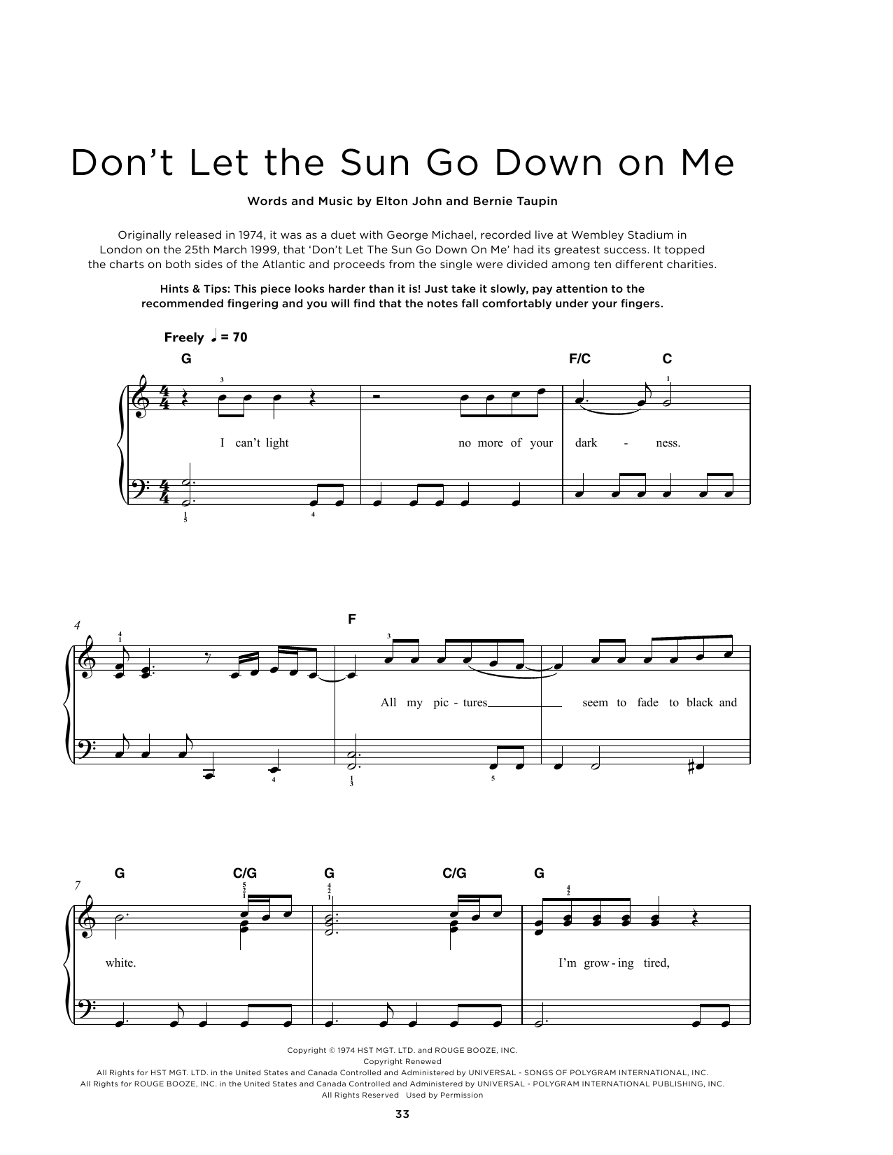 Produktbild zu: Don't Let The Sun Go Down On Me