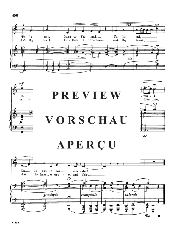 gallery: Tu lo sai, Parisotti, Alessandro, Low Voice and Piano