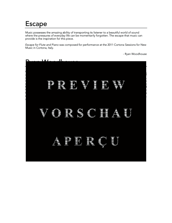 Product gallery: Page 4 of 11 Escape, , (flute and piano)