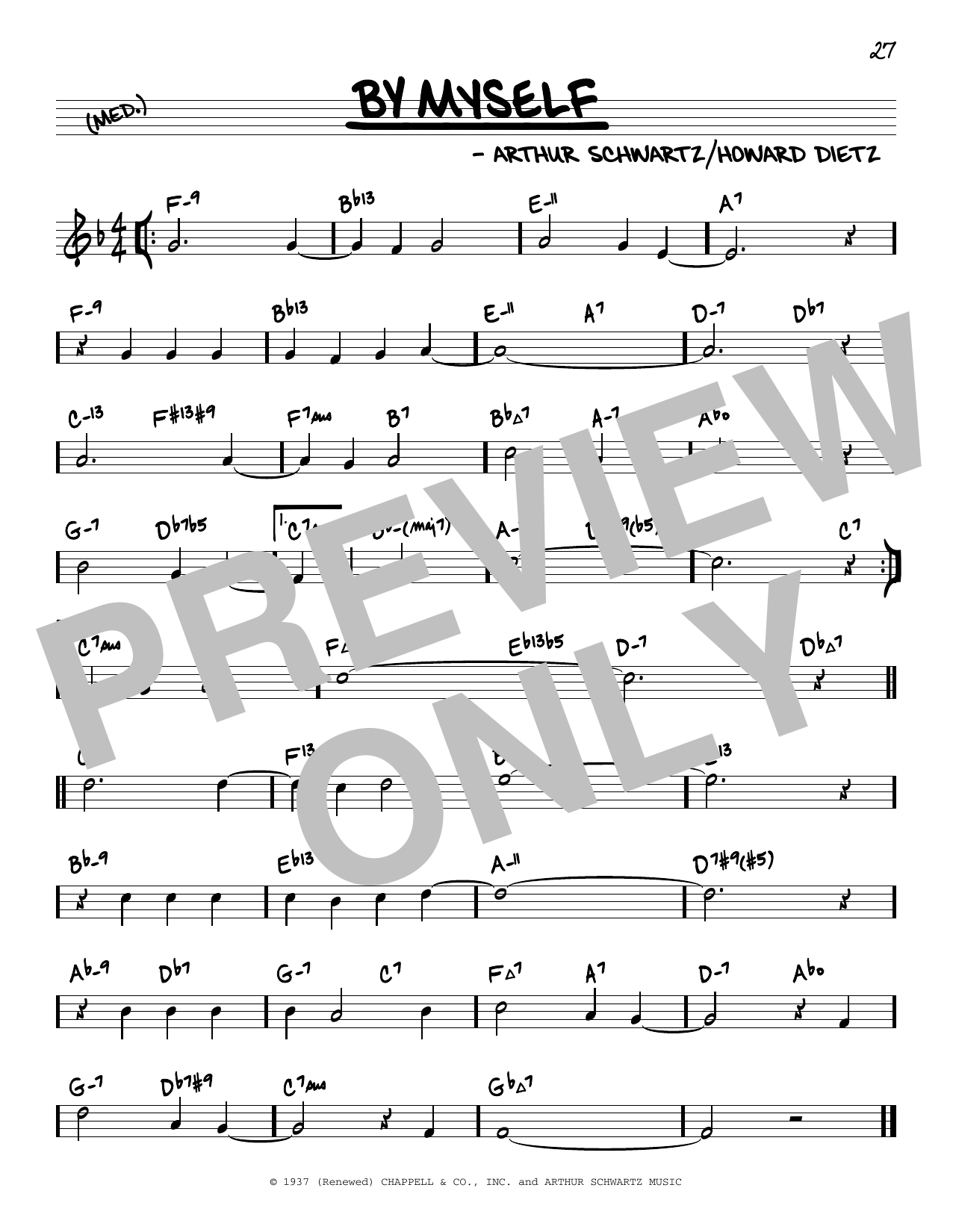 Produktbild zu: By Myself (arr. David Hazeltine)