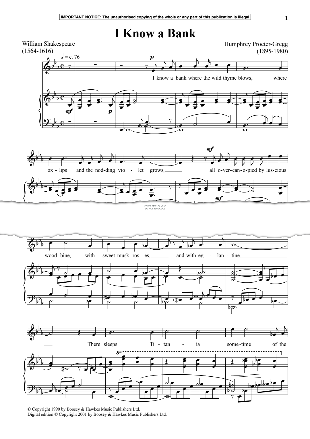 Produktgalerie: Seite 1 von 1 I Know a Bank, Humphrey Procter-Gregg, Gesang, Klavier