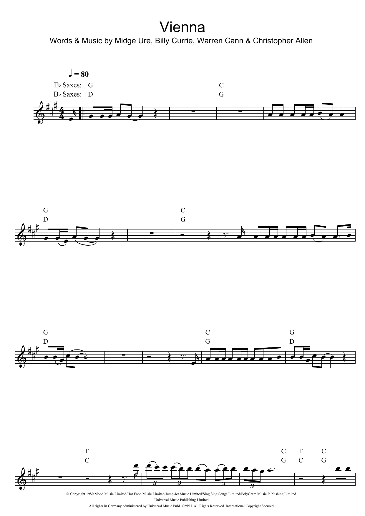 Product gallery: Page 1 of 1 Vienna, Ultravox