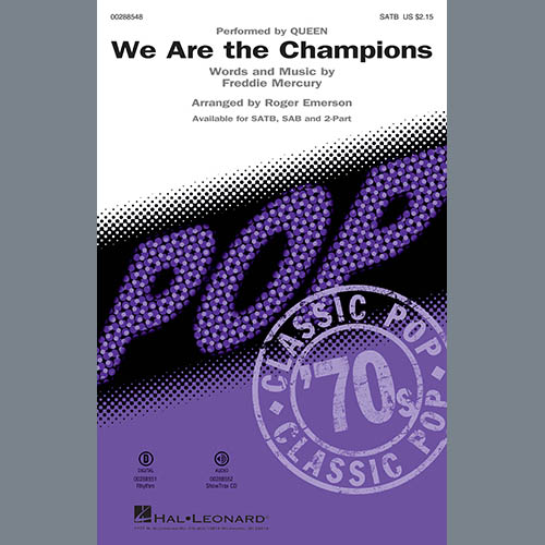 Produktbild zu: We Are The Champions (arr. Roger Emerson)