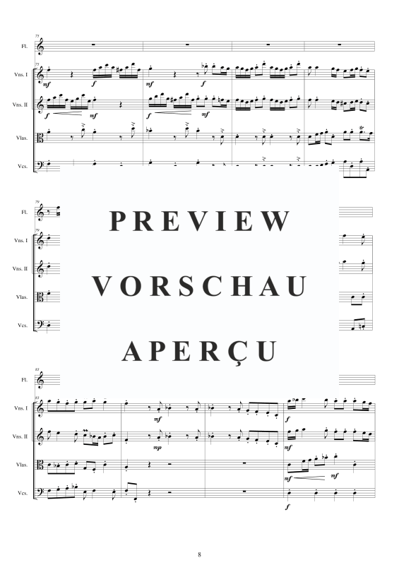 Product gallery: Page 9 of 11 Flöten Konzert in A-Moll, , Flute Solo and String Orchestra