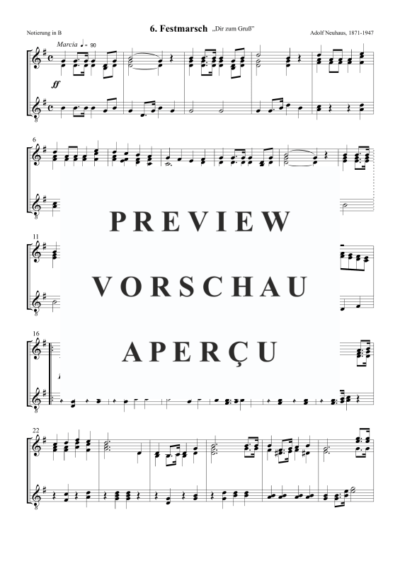 Product gallery: Page 4 of 5 Festmarsch „Dir zum Gruß”, , Trombone Choir