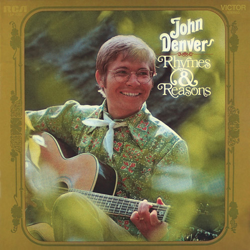 cover: Leaving On A Jet Plane, John Denver, Laute