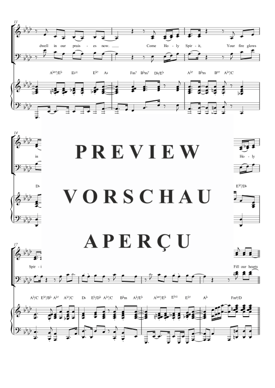 gallery: Come Holy Spirit, , Gemischter Chor 3-stimmig