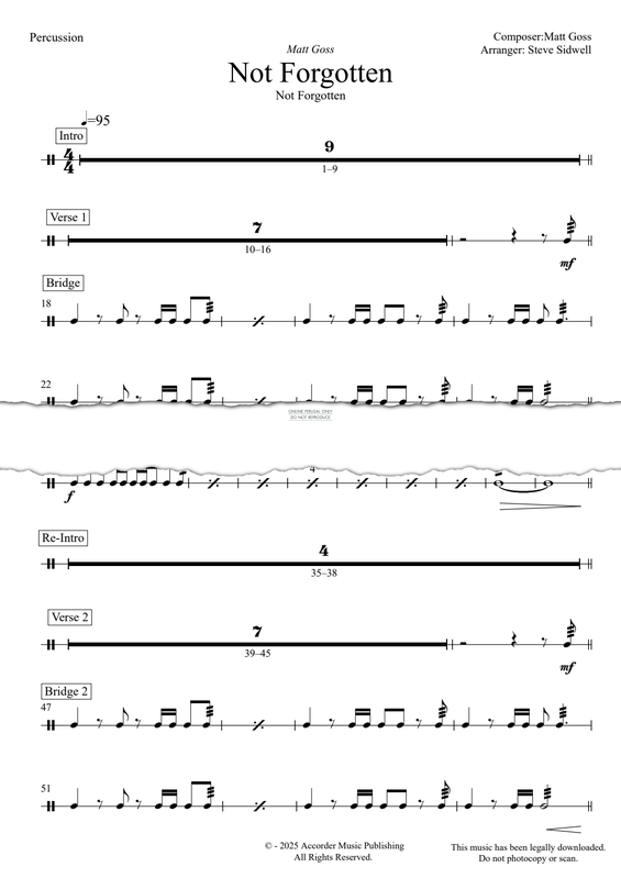 Produktgalerie: Seite 1 von 1 Not Forgotten, Matt Goss, Percussion