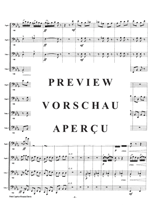 Product gallery: Page 12 of 21 Petit Caprice in the Style of Offenbach , , (Tuba Quartett EETT)