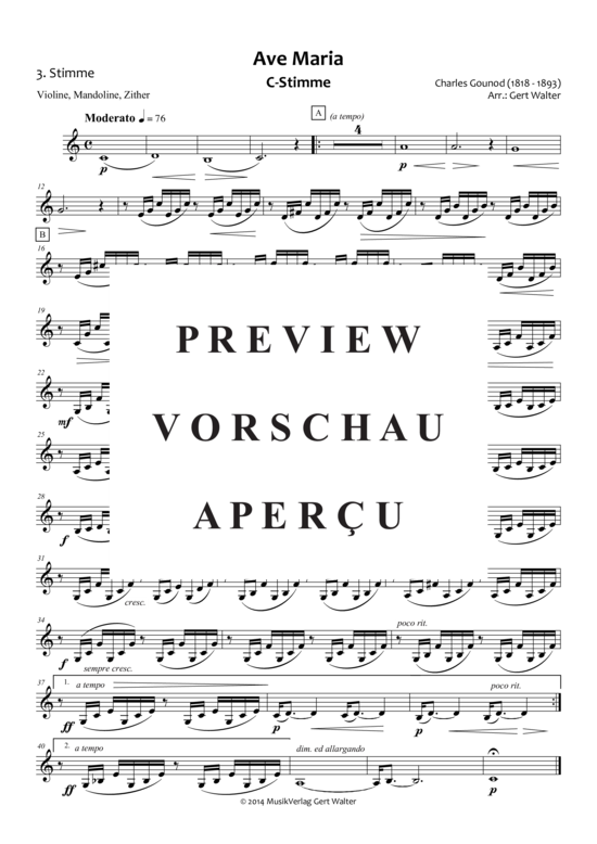 gallery: Ave Maria , , (Quintett flexible Besetzung)