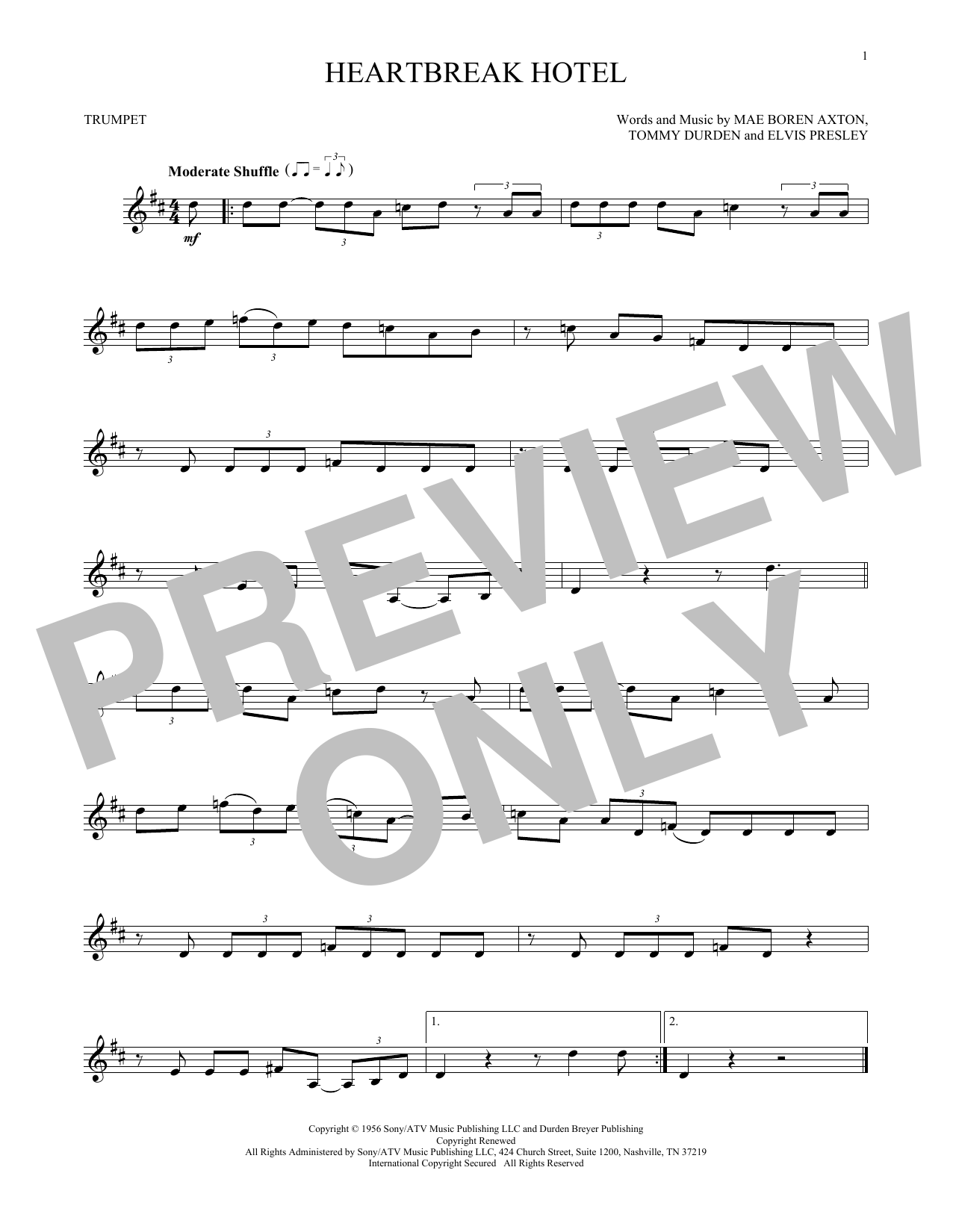 Produktbild zu:  Heartbreak Hotel - Elvis Presley