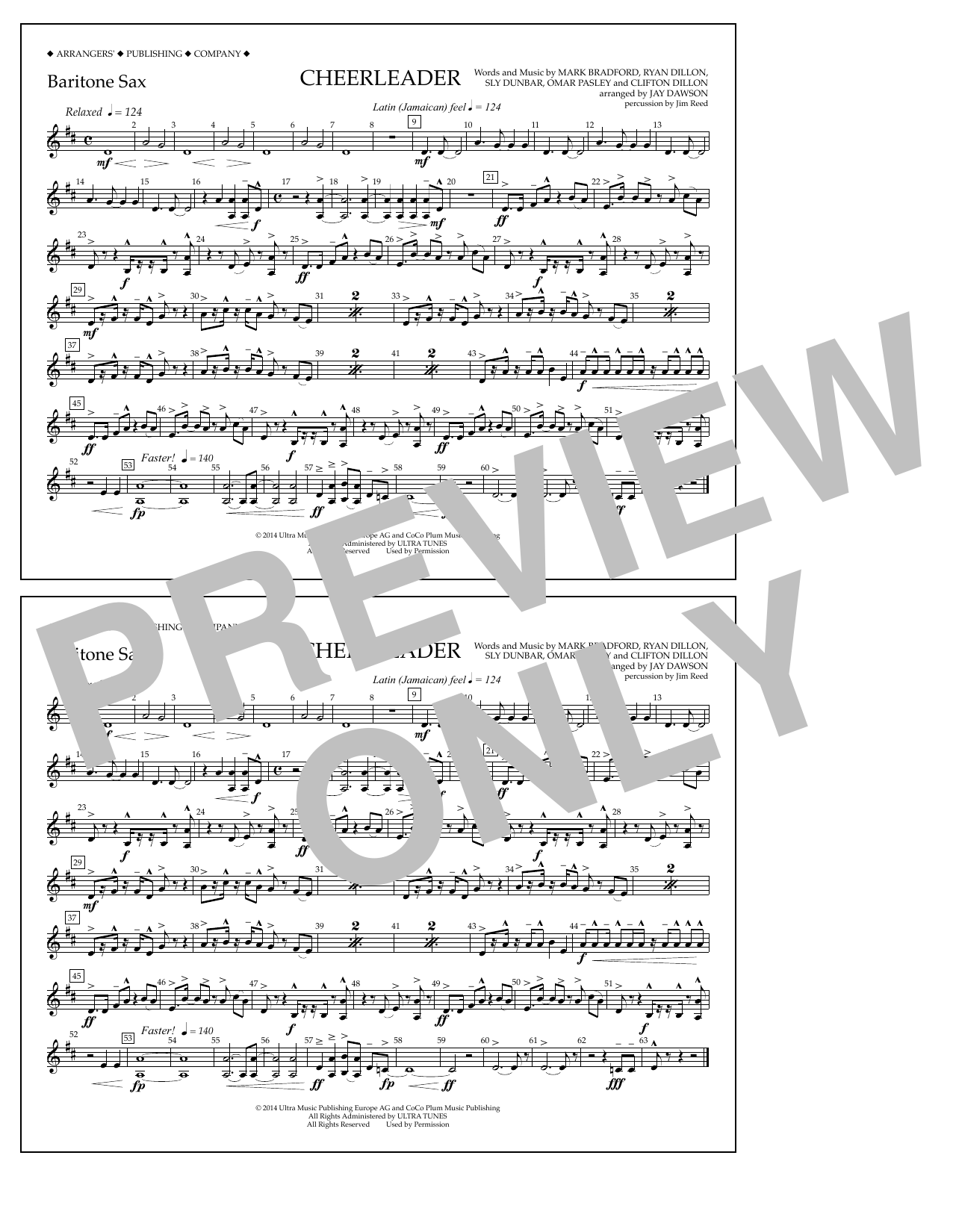 Produktbild zu: Cheerleader - Baritone Sax