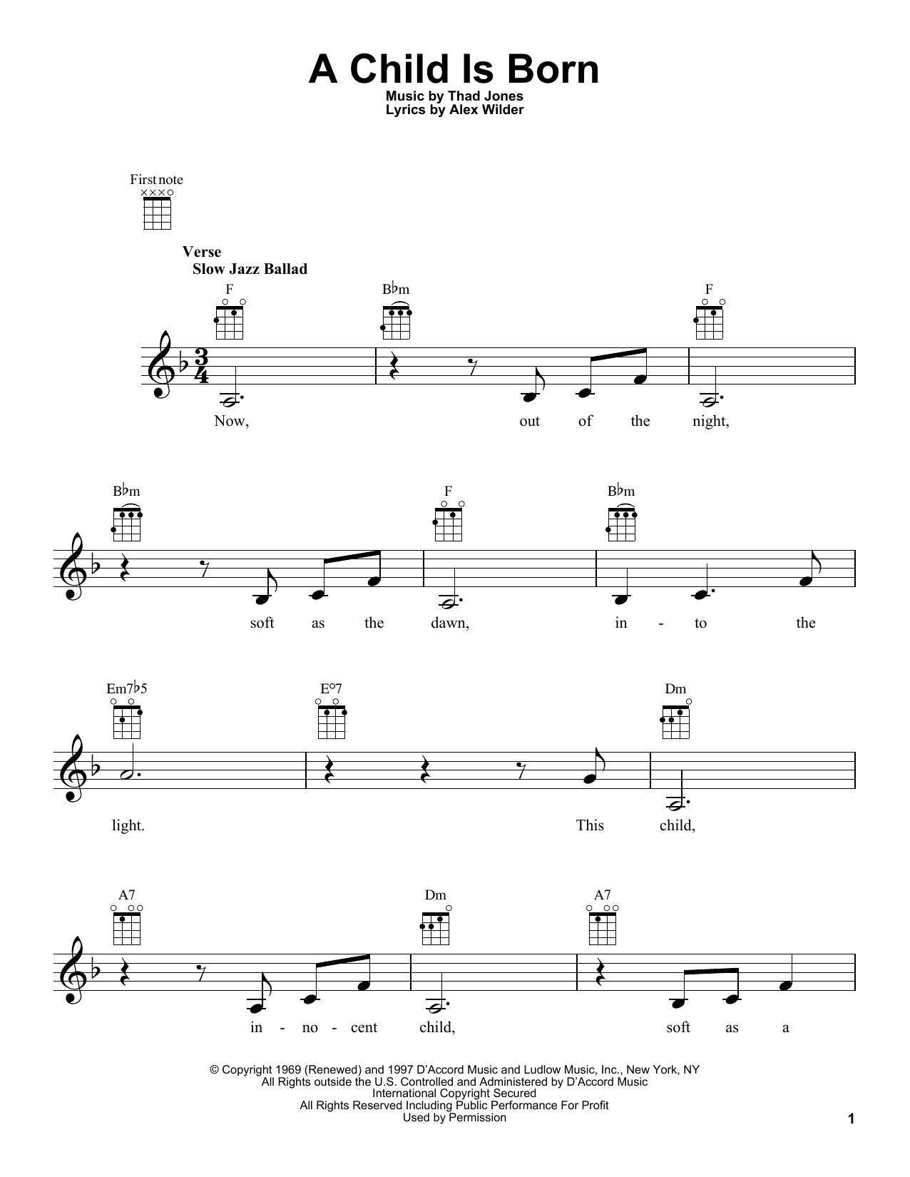 Product gallery: Page 1 of 1 A Child Is Born, Thad Jones
