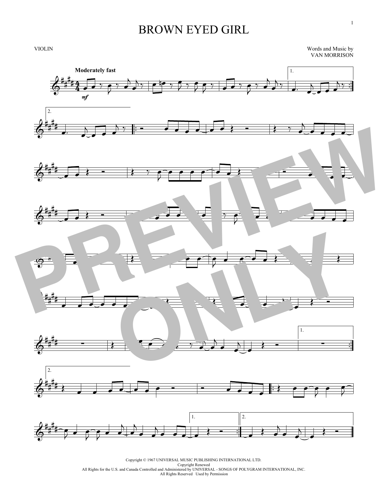 Product gallery: Page 1 of 1 Brown Eyed Girl, Van Morrison