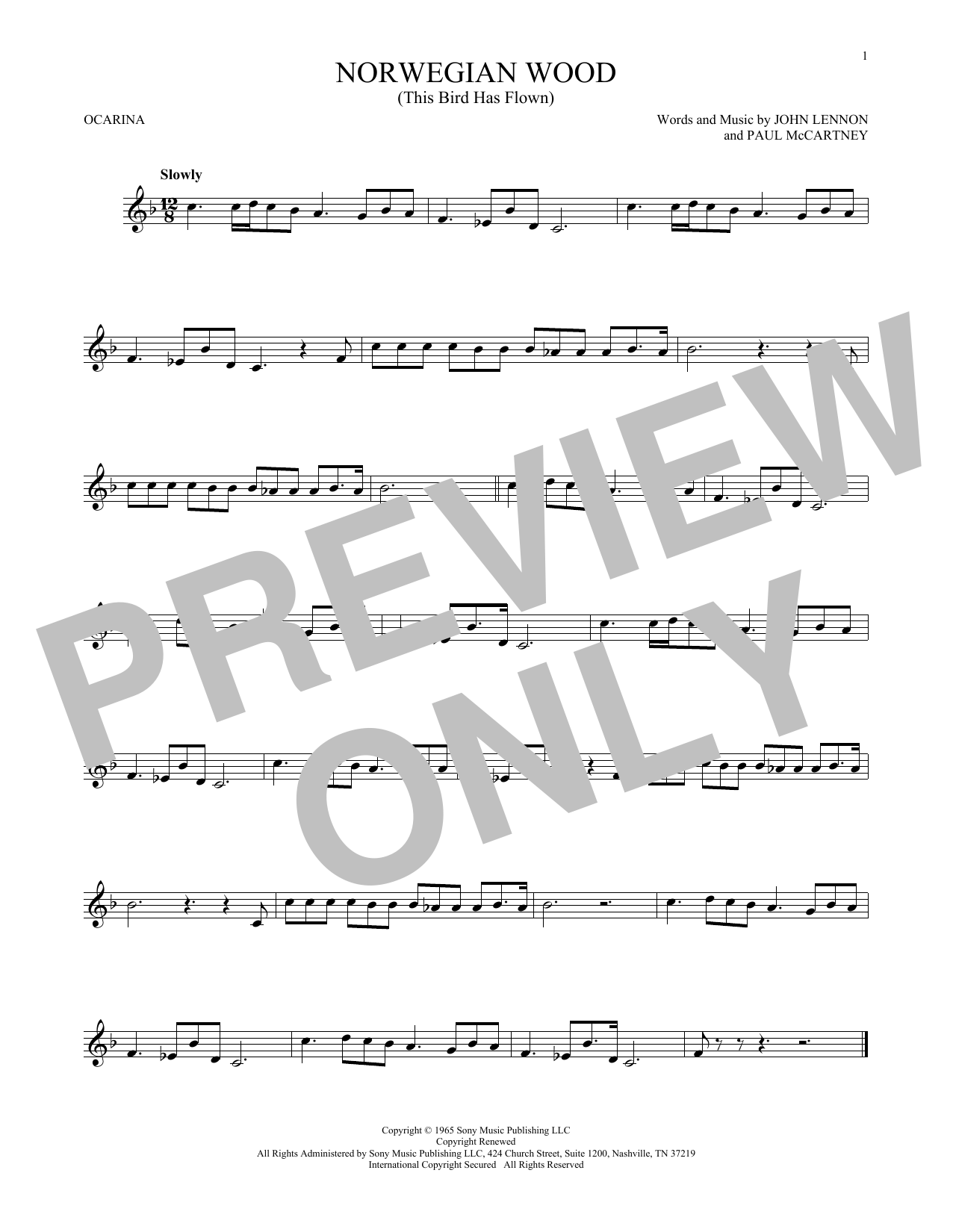 Product gallery: Page 1 of 1 Norwegian Wood (This Bird Has Flown), The Beatles