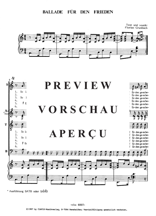 gallery: Ballade für den Frieden , , (Gemischter Chor + Klavier)