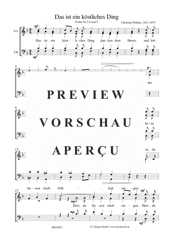 gallery: Das ist ein köstliches Ding, , Gemischter Chor