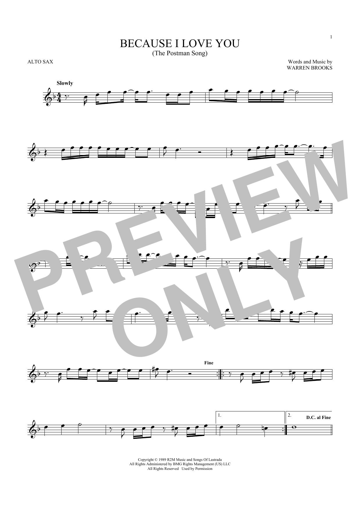 Product gallery: Page 1 of 1 Because I Love You (The Postman Song), Stevie B