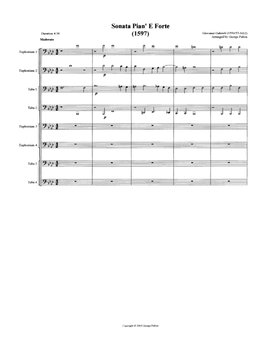 gallery: Sonata Pian´ E Forte , , (Tuba Ensemble EEEETTTT)
