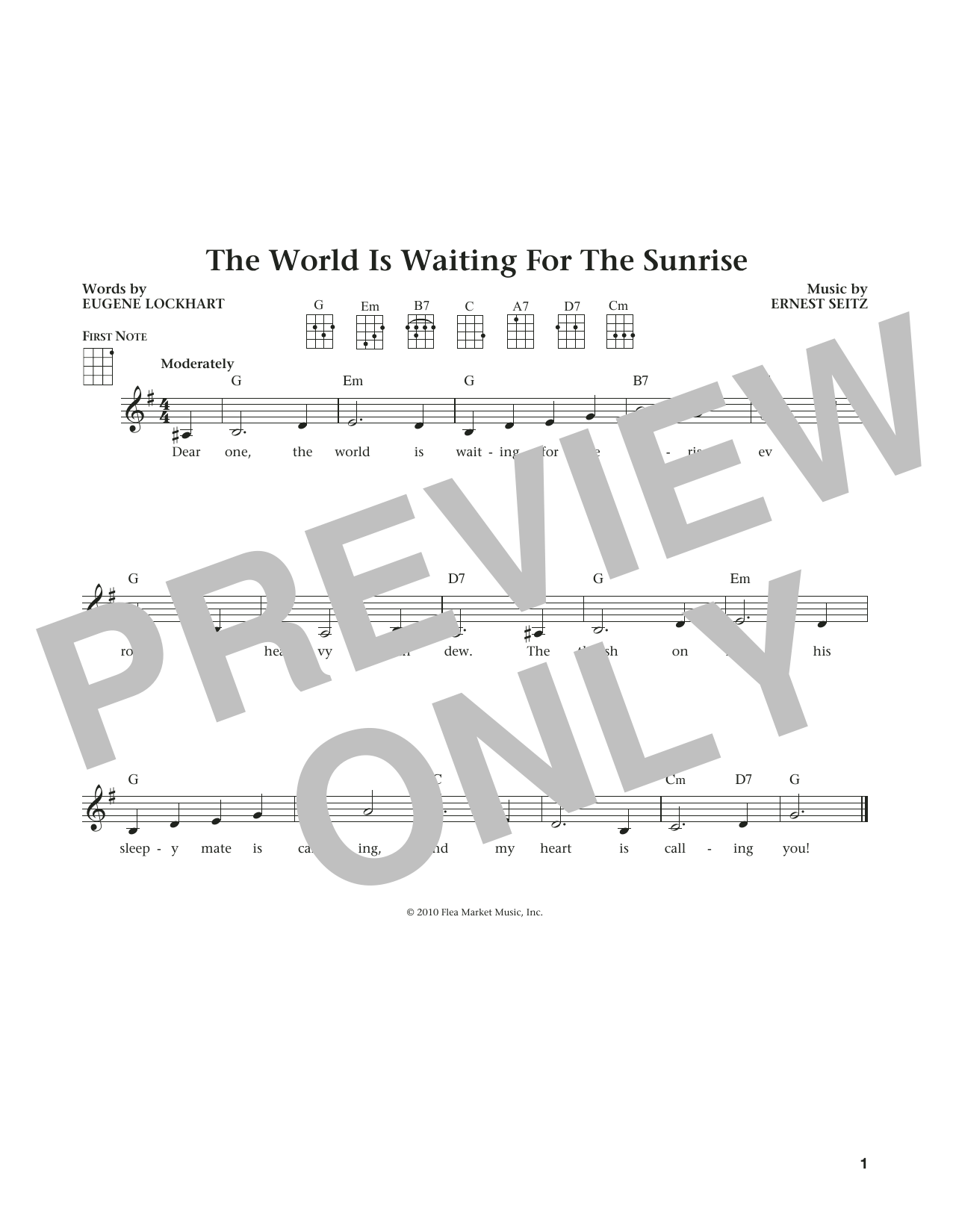 Product gallery: Page 1 of 1 The World Is Waiting For The Sunrise (from The Daily Ukulele) (arr. Liz and Jim Beloff), Eugene Lockhart