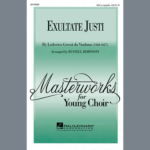 cover: Exultate Justi, Russell Robinson, Chor