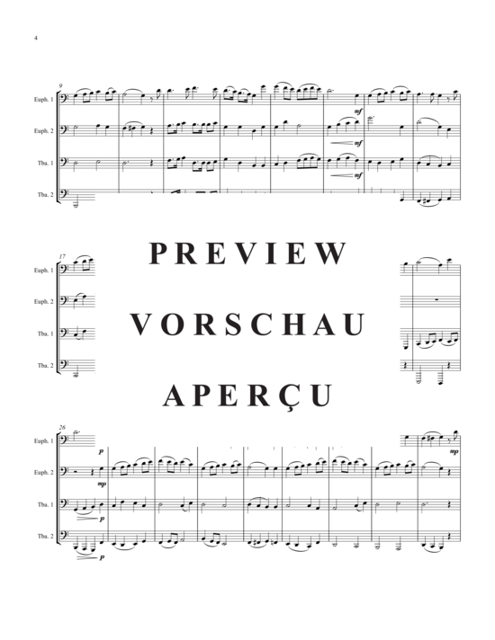 Product gallery: Page 5 of 21 English Folksong Suite, An , , (Tuba Quartet: 2x Baritone, 2xTuba)