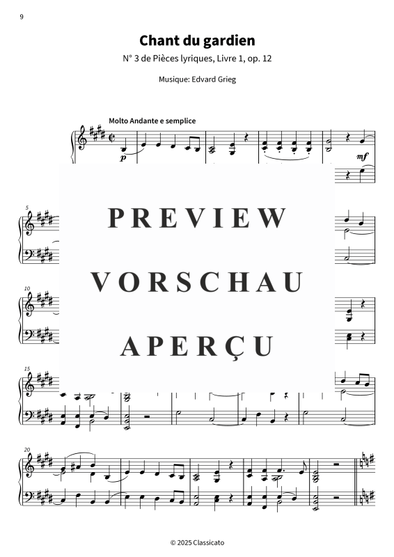 gallery: Pièces lyriques, Op. 12, , (piano solo)