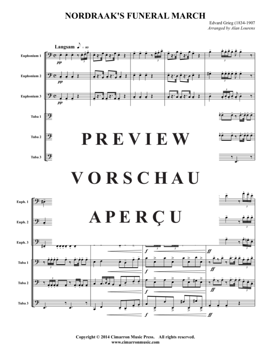 Product gallery: Page 2 of 14 Nordraak's Funeral Marsch , , (3x Baritone, 3x Tuba)