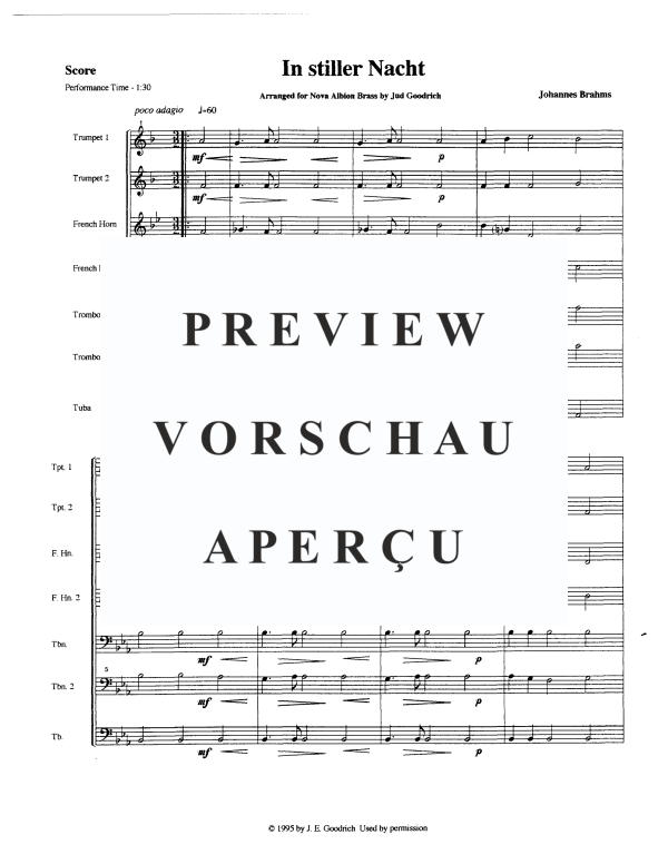 Produktgalerie: Seite 3 von 11 In stiller Nacht (In the Still Night), , Blechbläser Quintett