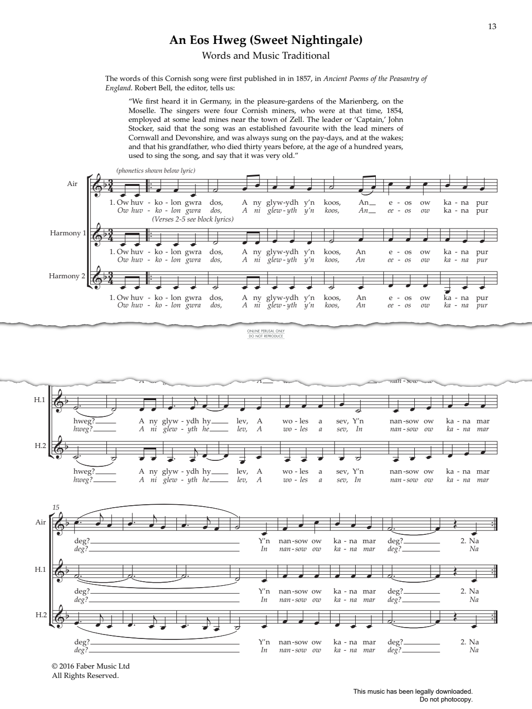 Produktbild zu: An Eos Hweg (Sweet Nightingale)