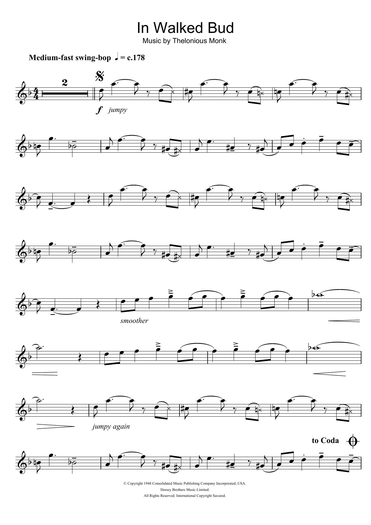 Product gallery: Page 1 of 1 In Walked Bud, Thelonious Monk