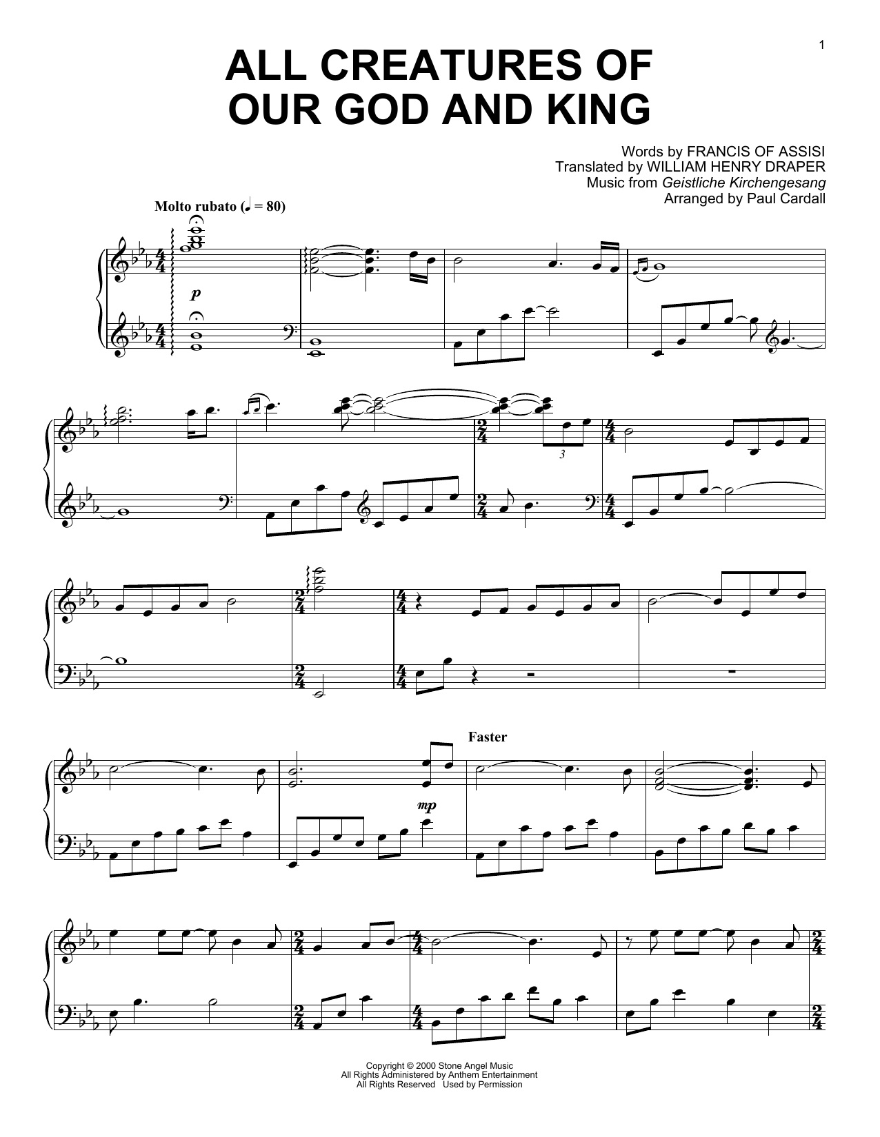 Produktbild zu: All Creatures Of Our God And King (arr. Paul Cardall)
