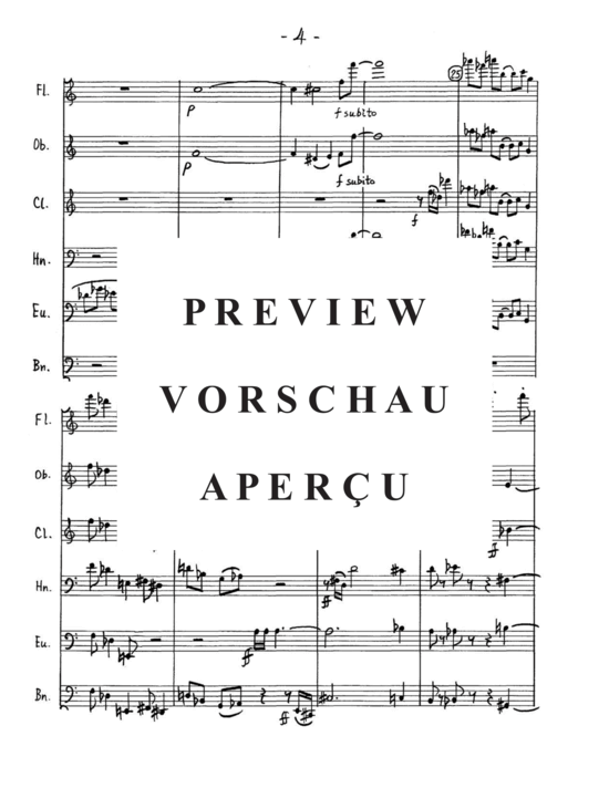 Produktgalerie: Seite 6 von 21 Sextet , , (Gemischtes Ensemble für Holzbläser Quintett + Euphonium Solo)