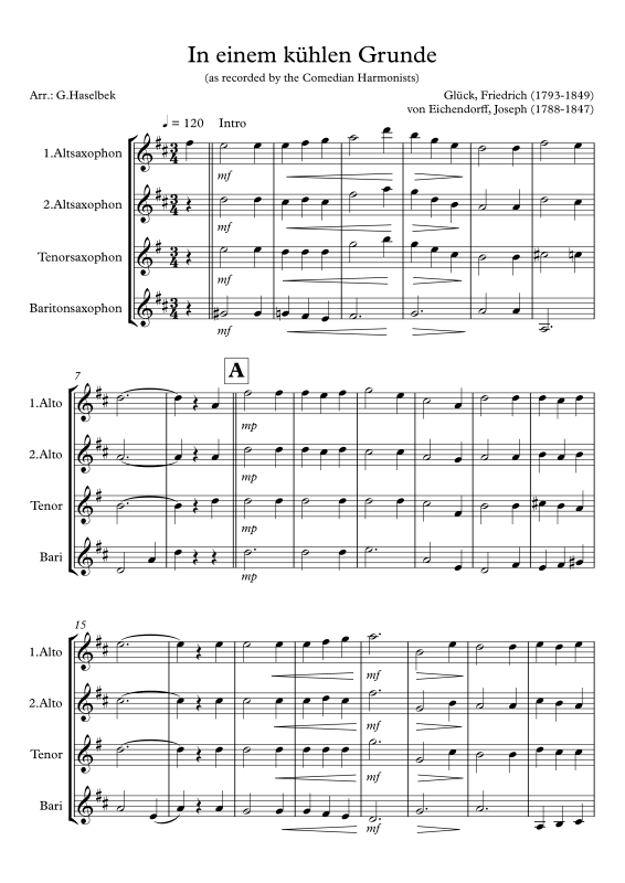 Product picture to: In einem kühlen GrundeVolkslied