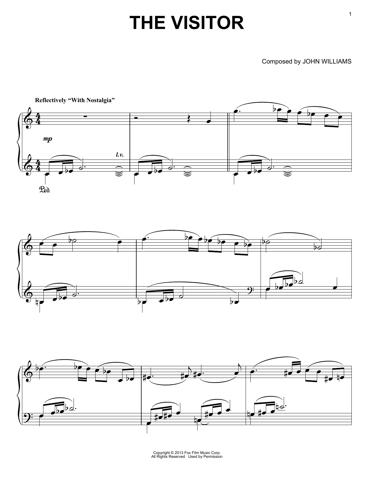Product gallery: Page 1 of 1 The Visitor, John Williams