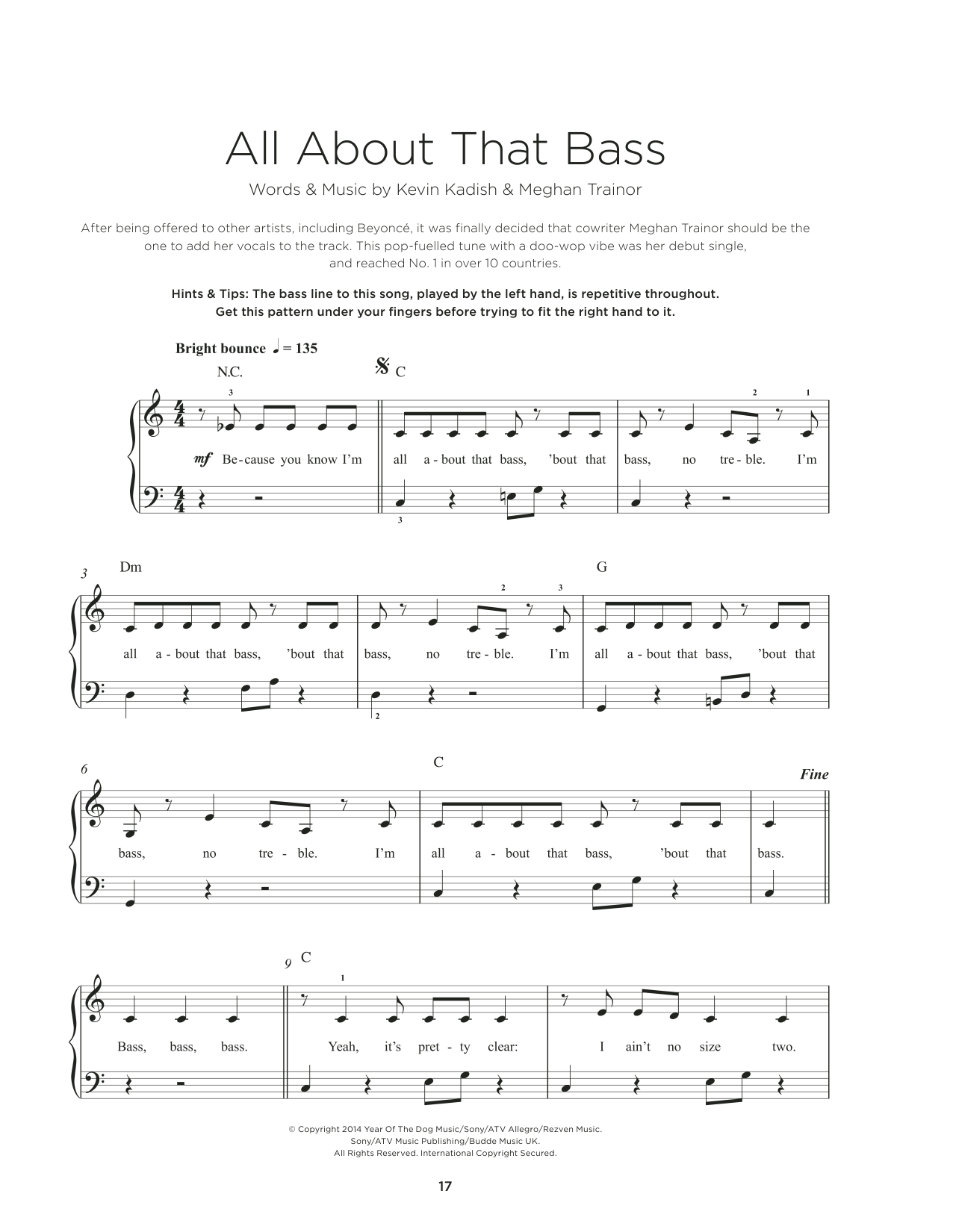 Product picture to: All About That Bass
