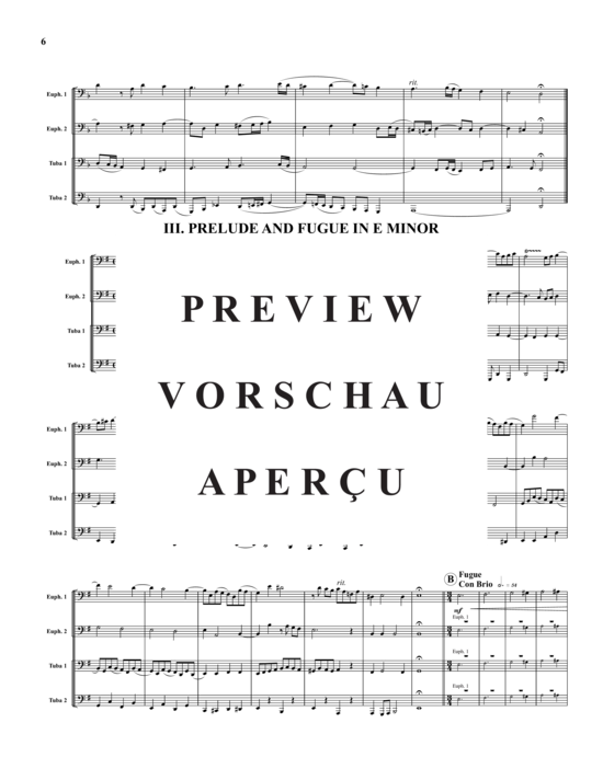 Product gallery: Page 7 of 11 Four Preludes and Fugues, Vol. 1 , , (2x Baritone, 2x Tuba)