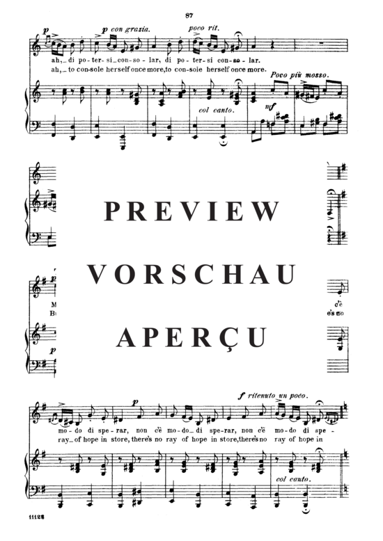 Product gallery: Page 5 of 7 Ogni pena più spietata, Parisotti, Alessandro, Medium Voice and Piano